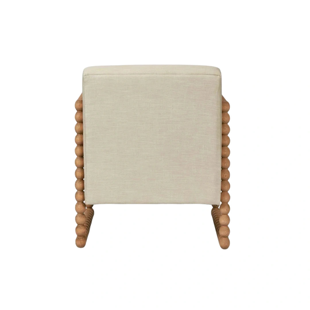 Santiago Oak Armchair - Natural/Linen