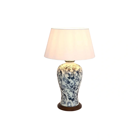 Abigail Ceramic Table Lamp with Ivory Lamp Shade