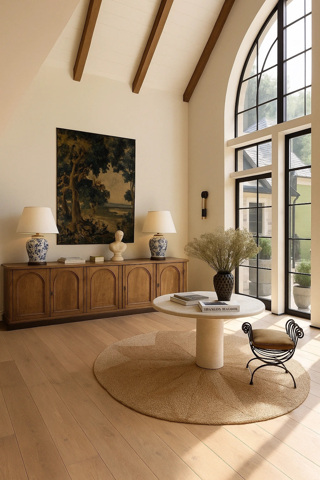 Abigail Ceramic Table Lamp with Ivory Lamp Shade