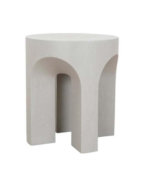 Agnes Round Side Table - Light Grey