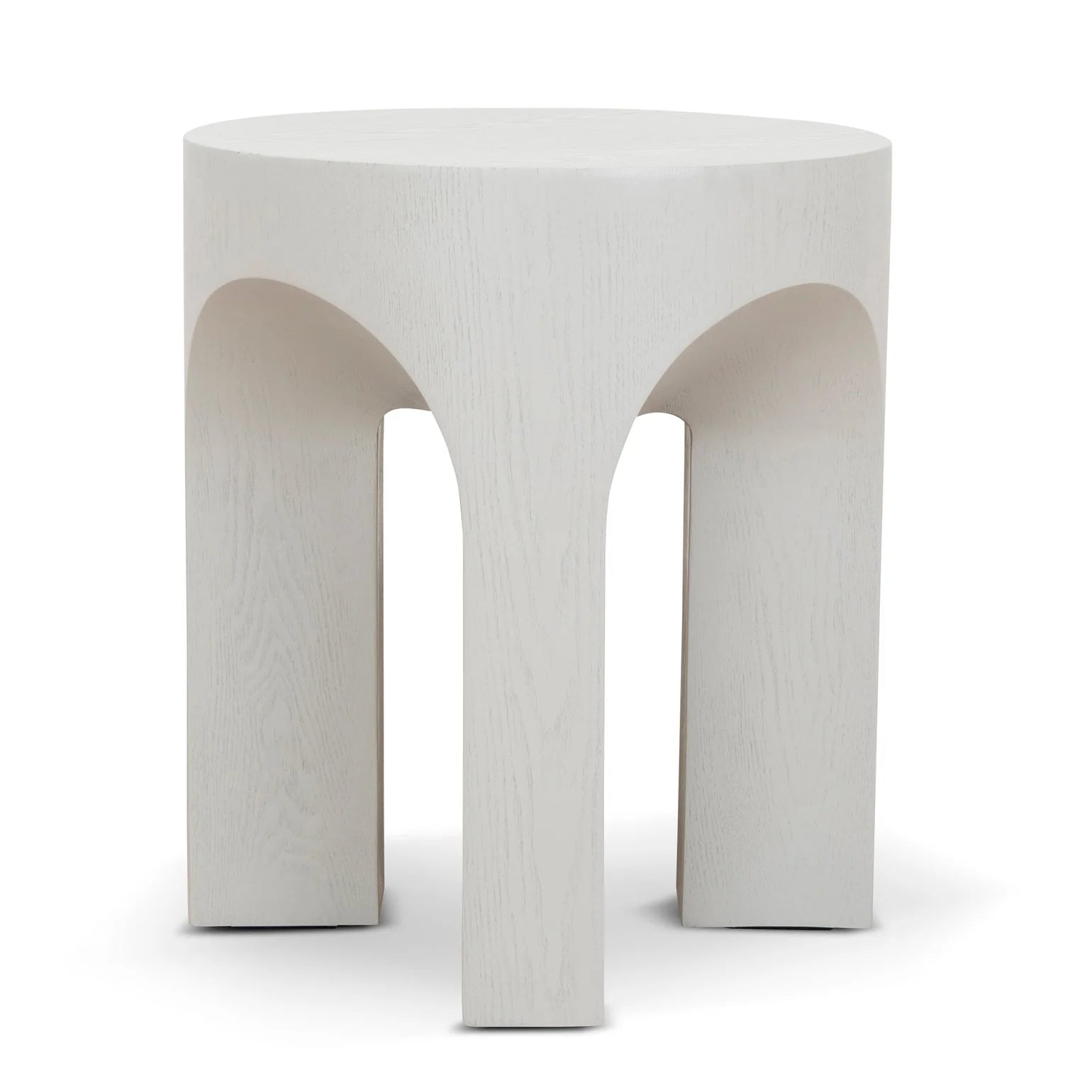 Agnes Round Side Table - Light Grey