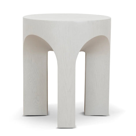 Agnes Round Side Table - Light Grey