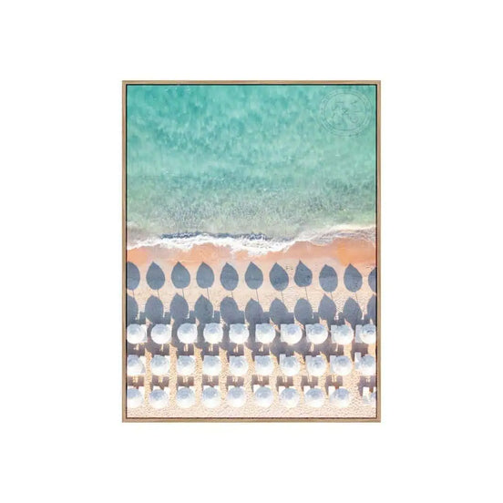 Aerial View Sunset Mediterranean – Natural Canvas