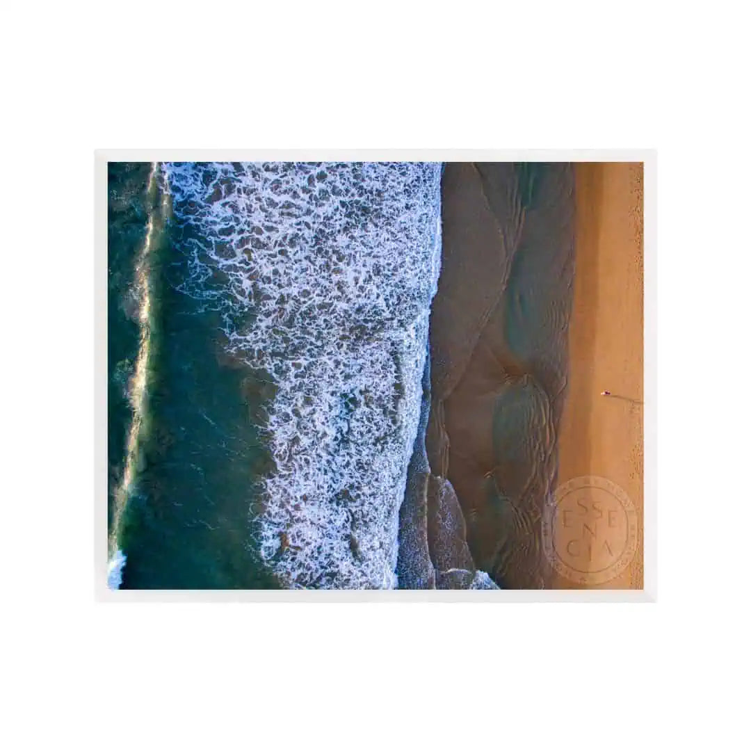 Beach Waves Manly – White Frame