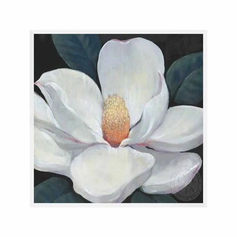 Blooming Magnolia I – White Frame