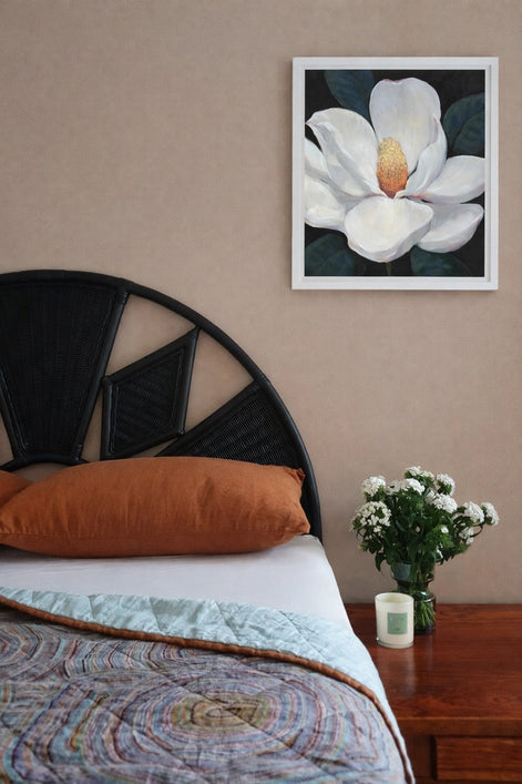 Blooming Magnolia I – White Frame
