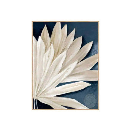 Blue Dry Palms II – Natural Canvas