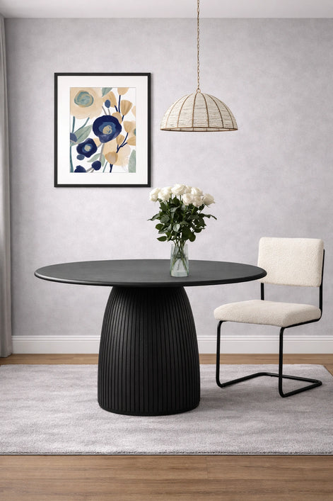 Blue Poppy Cascade II – Black Frame