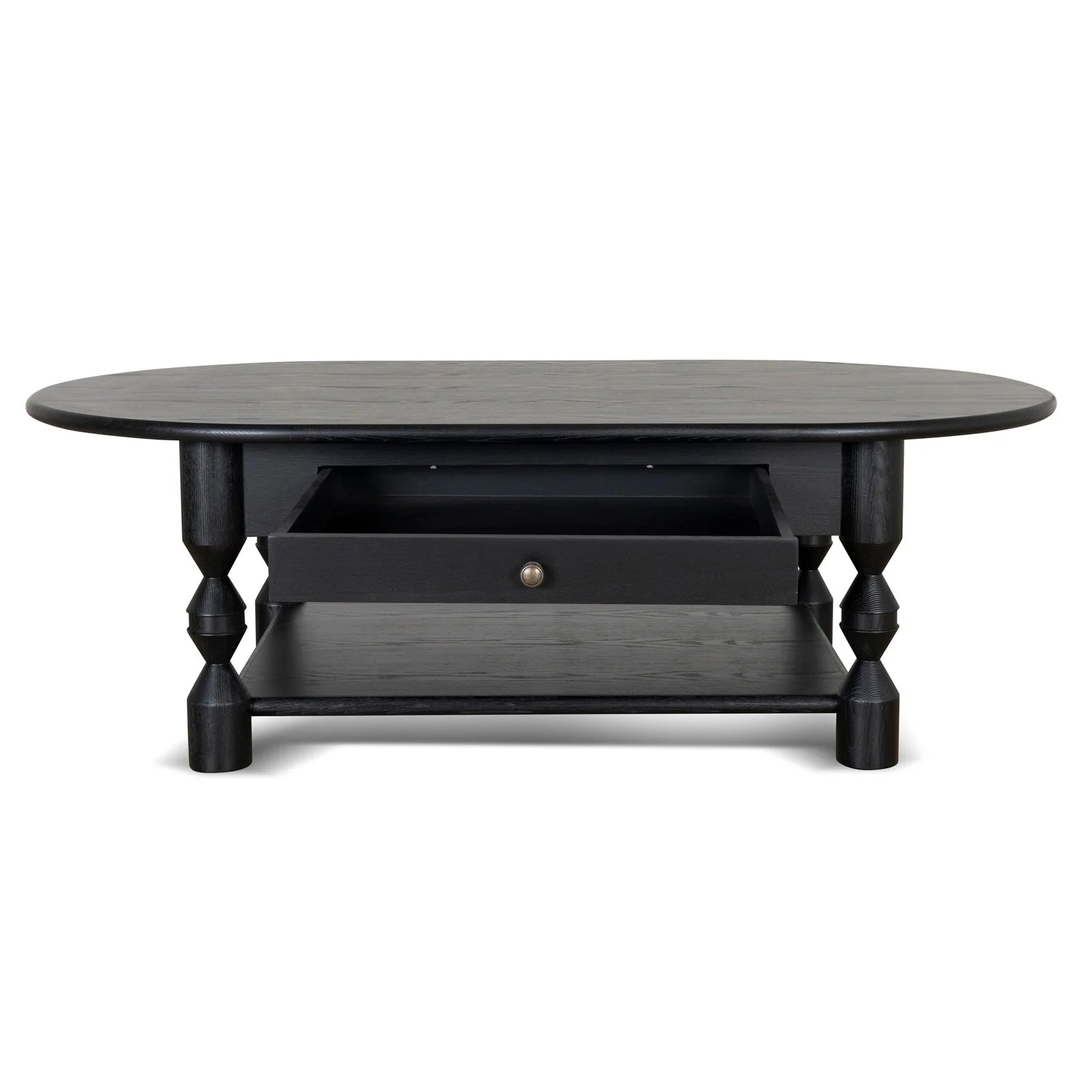 Cameo Oval Coffee Table - Black