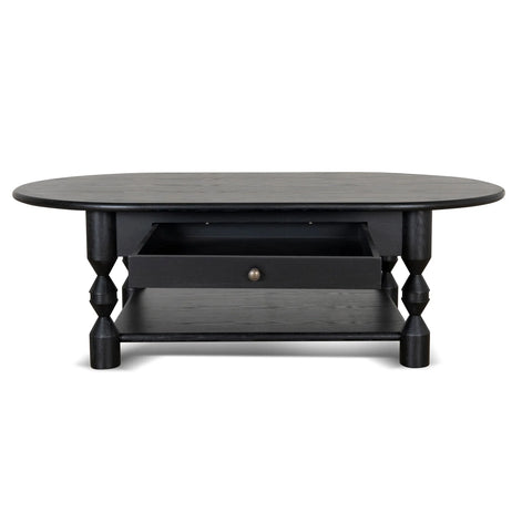 Cameo Oval Coffee Table - Black