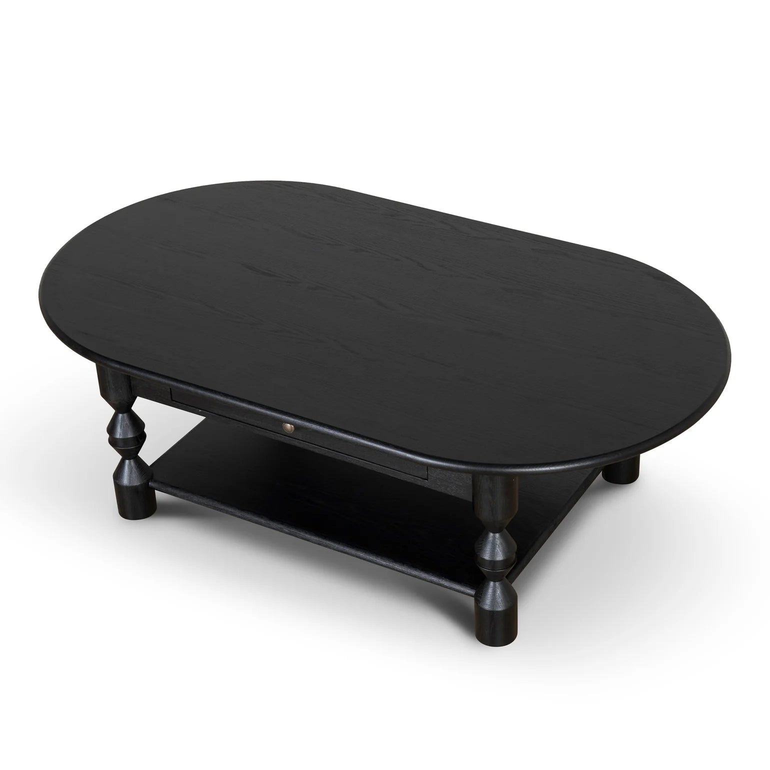 Cameo Oval Coffee Table - Black