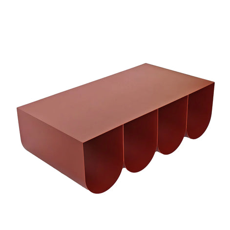 Webster Coffee Table - Burgundy Red