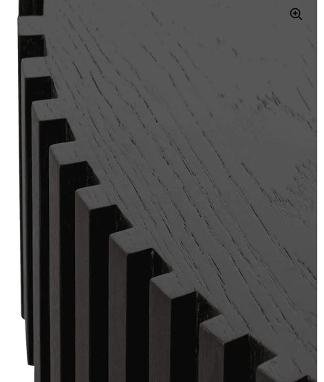 Dellen Solid Look Round Coffee Table - Black