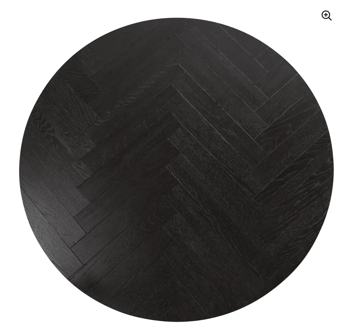 Denise Round Coffee Table - Peppercorn and Brass