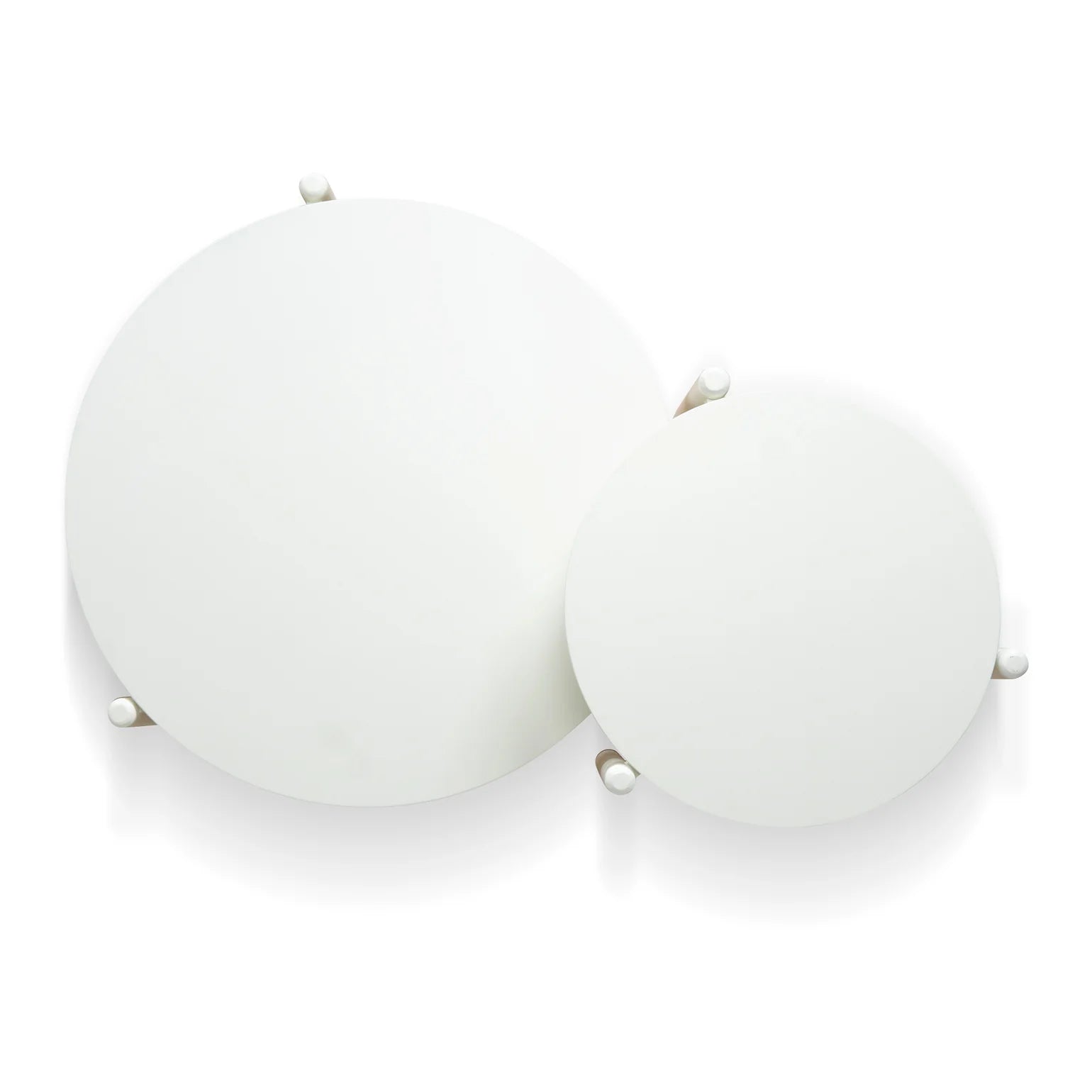 Unity Oak Nested Coffee Tables - White