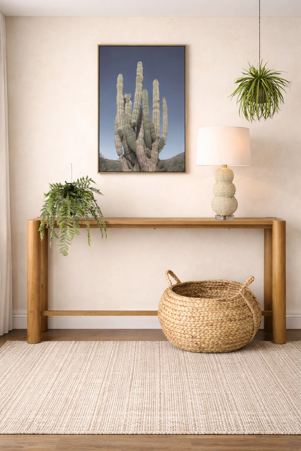 Cactus Portrait – Natural Canvas