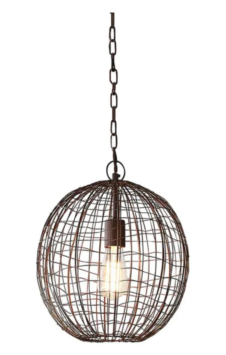 Cray Ball Antique Copper Pendant - Small