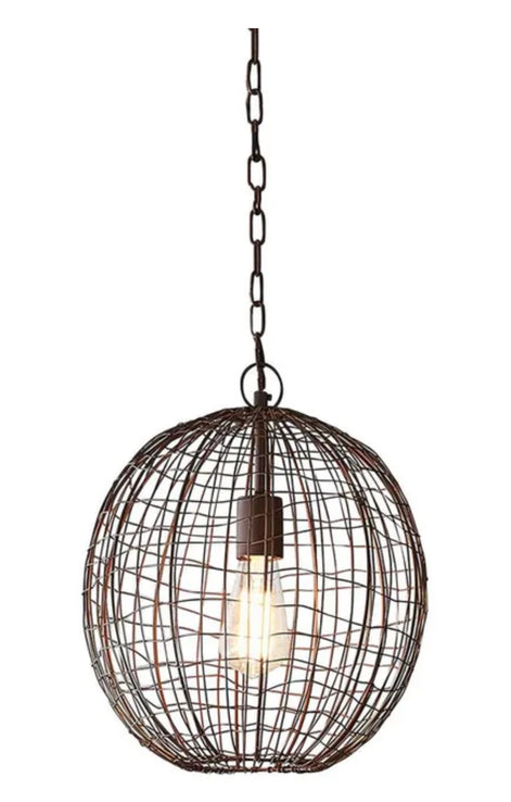 Cray Ball Antique Copper Pendant - Small