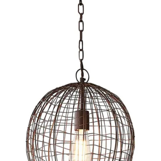 Cray Ball Antique Copper Pendant - Small