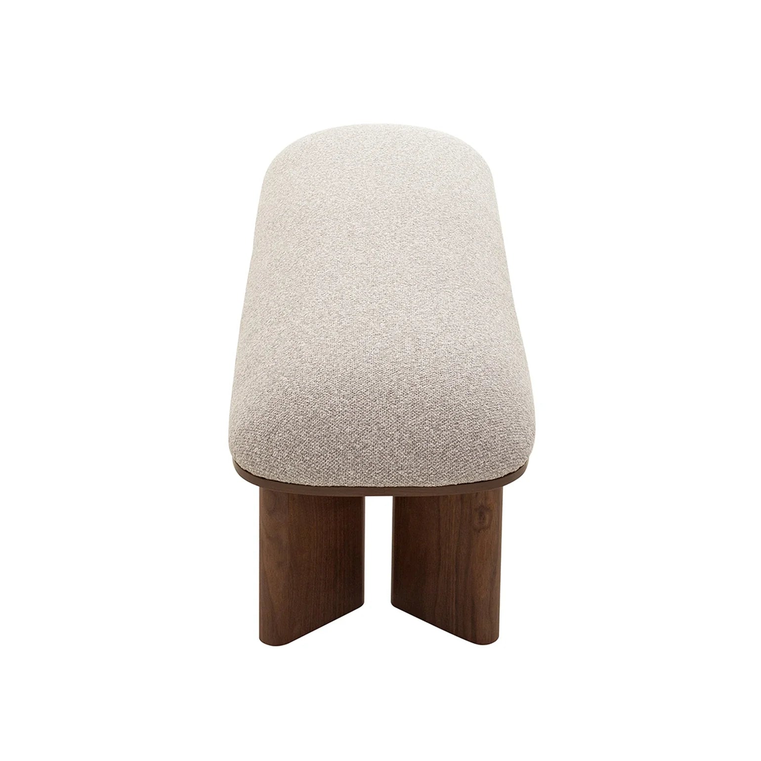 Clarendon Walnut Bench - Clay Grey