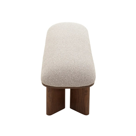 Clarendon Walnut Bench - Clay Grey