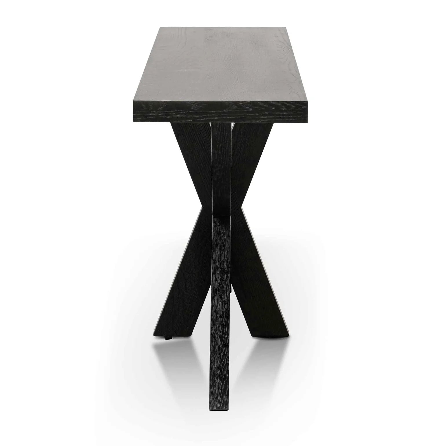 Olivia Console Table - Textured Espresso Black