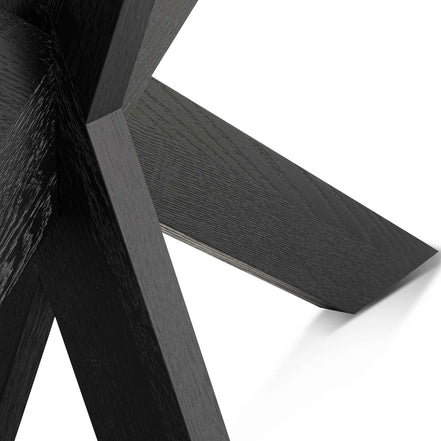 Olivia Console Table - Textured Espresso Black