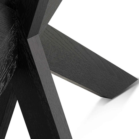 Olivia Console Table - Textured Espresso Black