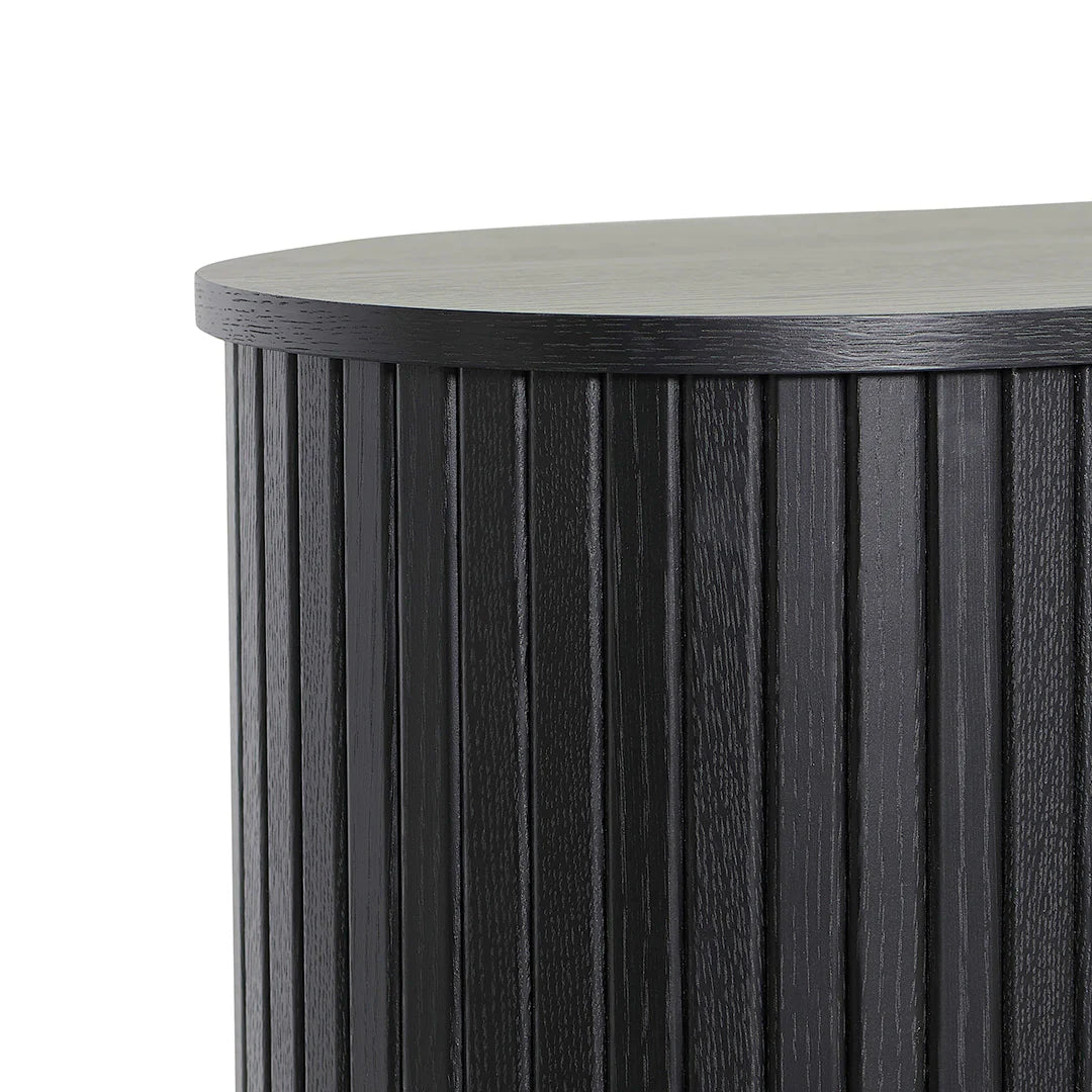 Emma Wooden Storage Cabinet - Black