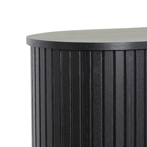 Emma Wooden Storage Cabinet - Black