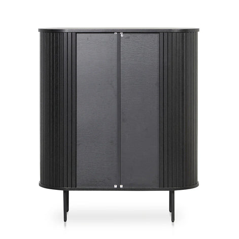 Emma Wooden Storage Cabinet - Black