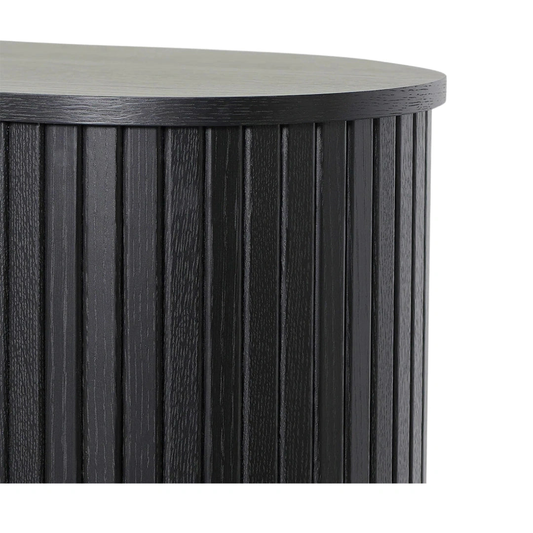 Emma Wooden Storage Cabinet - Black