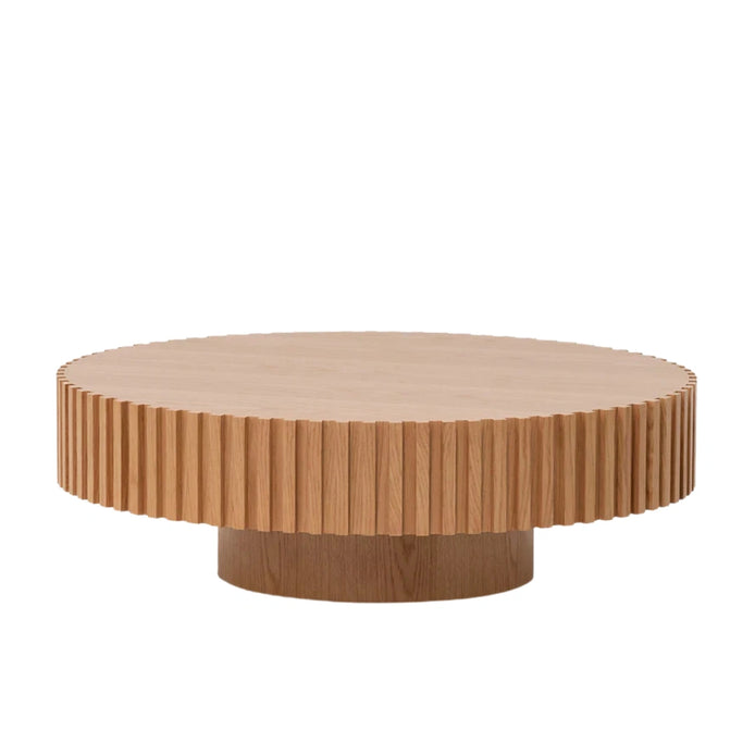 Dellen Solid Look Round Coffee Table - Natural