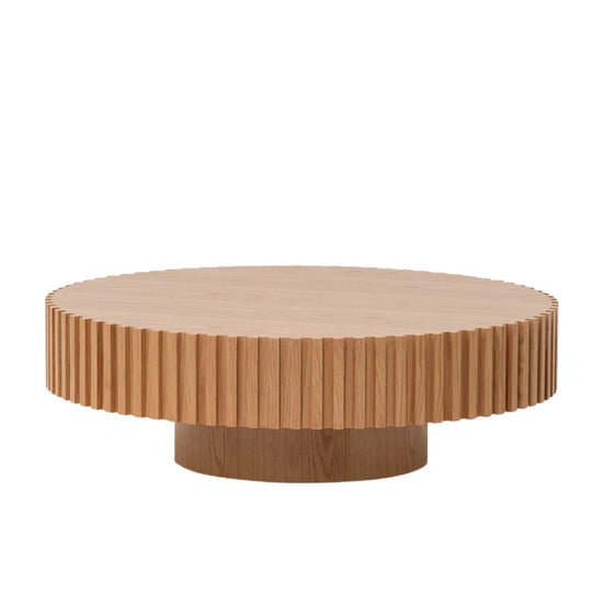 Dellen Solid Look Round Coffee Table - Natural