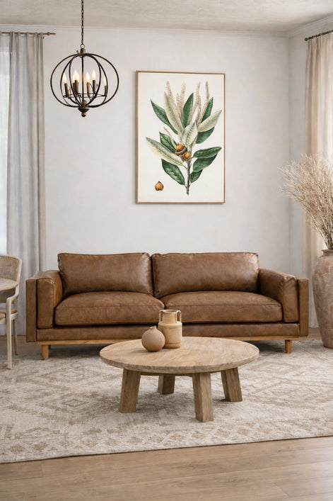 Dense Flowered Oak – Natural Canvas