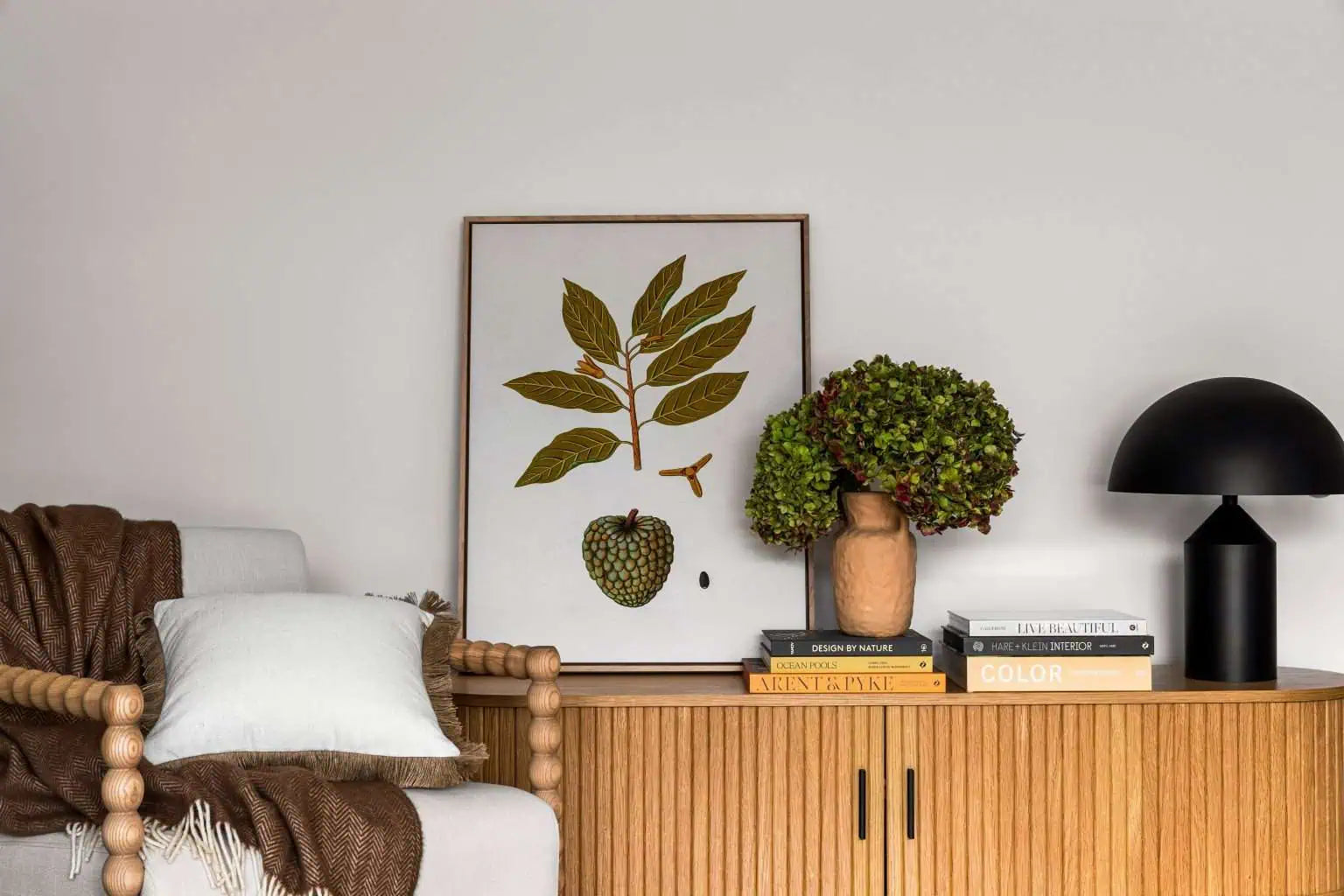 Santiago Oak Armchair - Natural/Linen