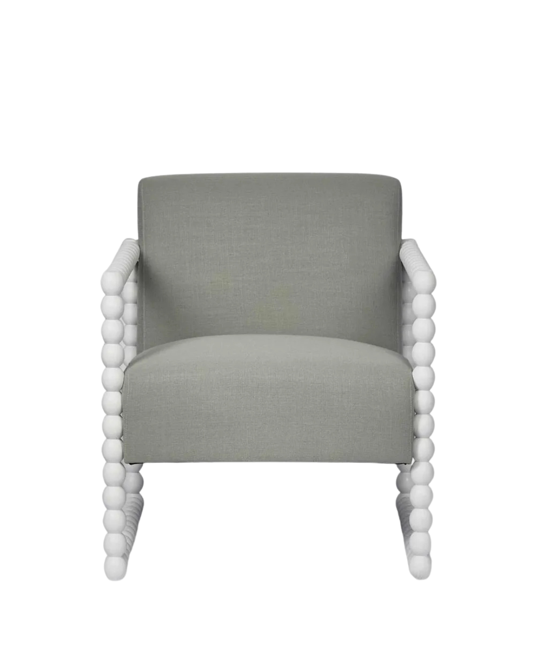 Santiago Oak Armchair - White/Seafoam