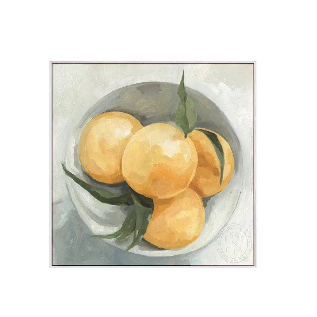 Fruit Bowl I – White Canvas