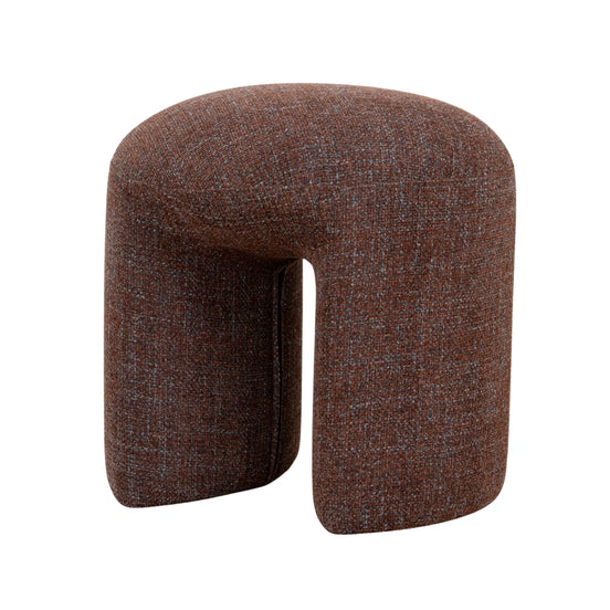 Brown textured cushion on a white background