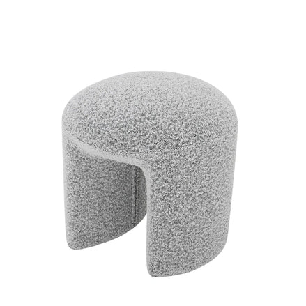 Gloria Round Ottoman - Pepper Boucle
