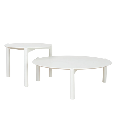 Unity Oak Nested Coffee Tables - White