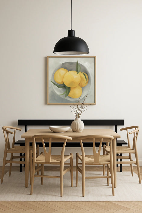 Fruit Bowl I – White Canvas