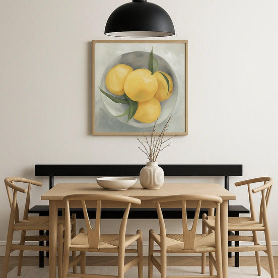 Fruit Bowl I – White Canvas