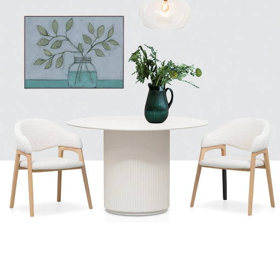 Jar Of Stems II – White Canvas