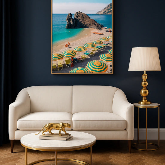 Chairs and Umbrellas – Natural Canvas