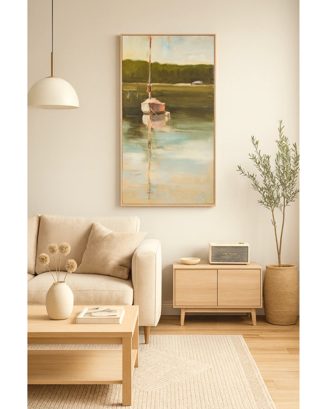 Calm Waters - Natural Canvas