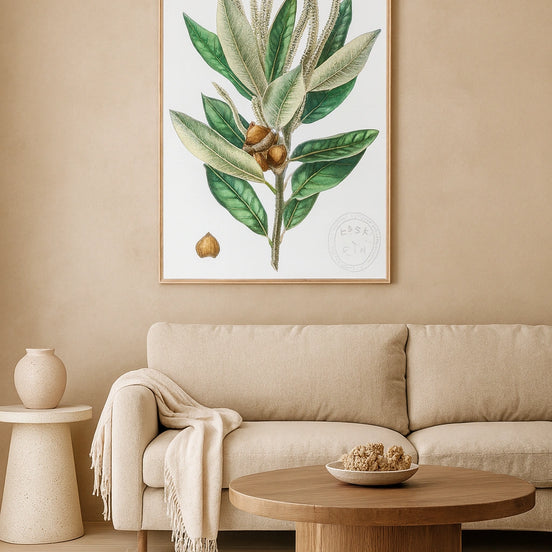 Dense Flowered Oak – Natural Canvas