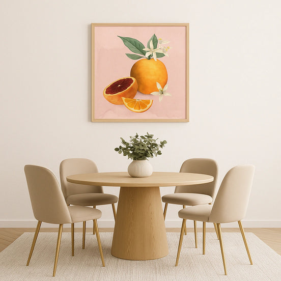 Orange Blossom I – Natural Canvas