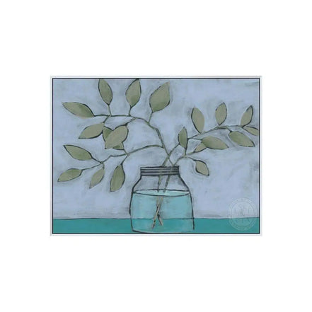 Jar Of Stems II – White Canvas