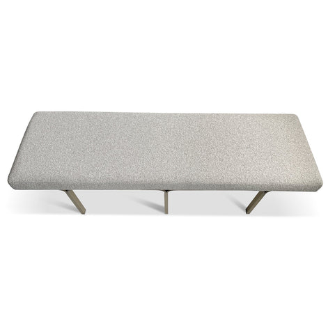 Gordon Brushed Gold Bench -  Clay Grey